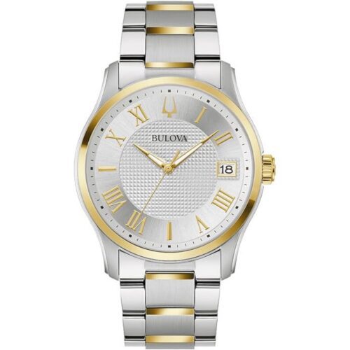 Bulova Men Wilton Watch 98B391, Gold And Sliver