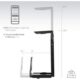 71I2piaczsL._AC_SY450_.jpg VIVO Adjustable Under Desk Gaming PC Mount