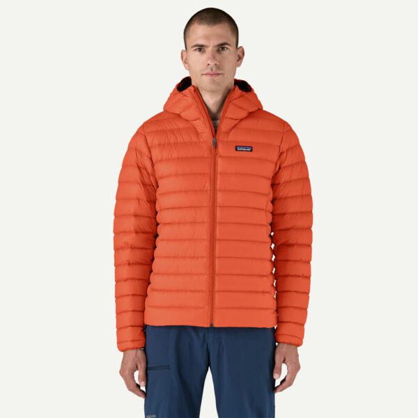 84702_PLNO_KT1.jpg Patagonia Men's Down Sweater Hoody, Pollinator Orange